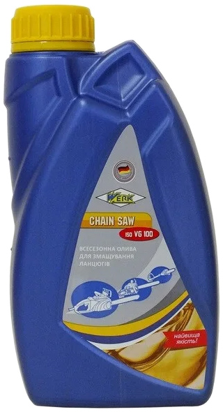 Олива для пильних ланцюгів WERK Chain Saw ISO VG100 1 л (63149)